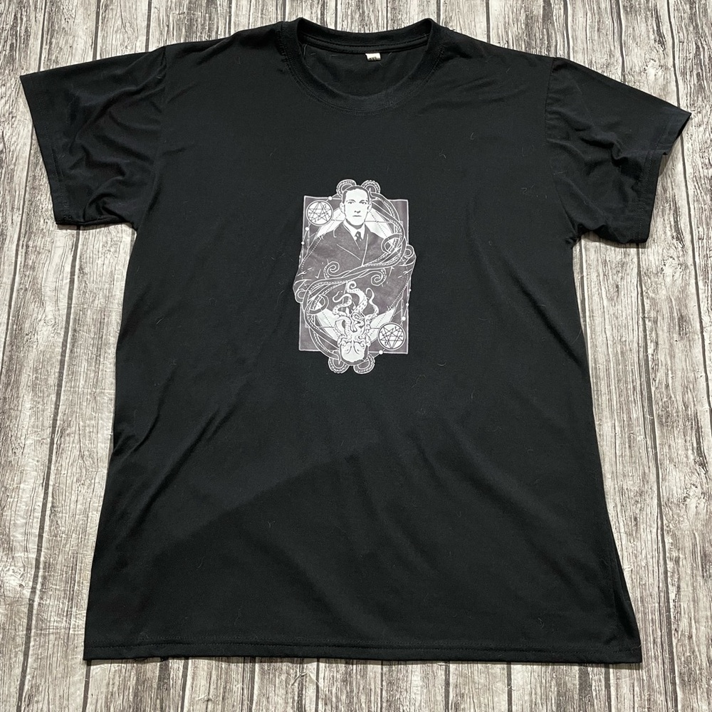 Adult XL HP Lovecraft Cthulhu Graphic Shirt Excellent Condition Black